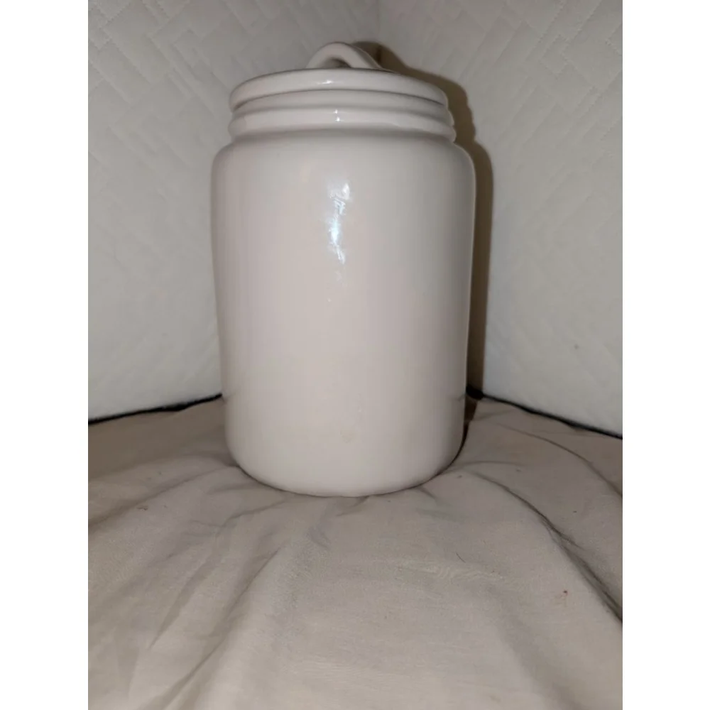 Rae Dunn White Black Naughty Nice Food Storage Jar One Size